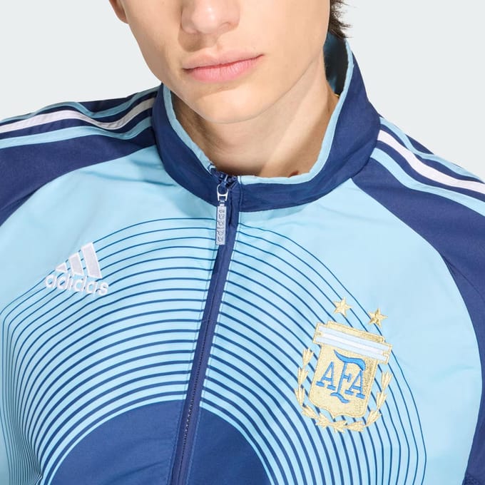 Adidas Argentina Trainingspakken Heren - Blauw - Maat L - Poly Mesh