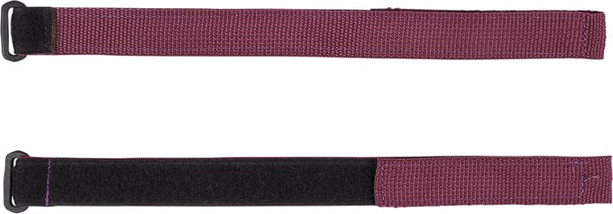 Velcro straps burgendy
