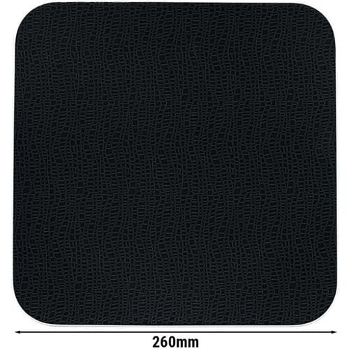 (6 stuks) SELTMANN WEIDEN Coup bord - plat vierkant - 260x260mm - Zwart