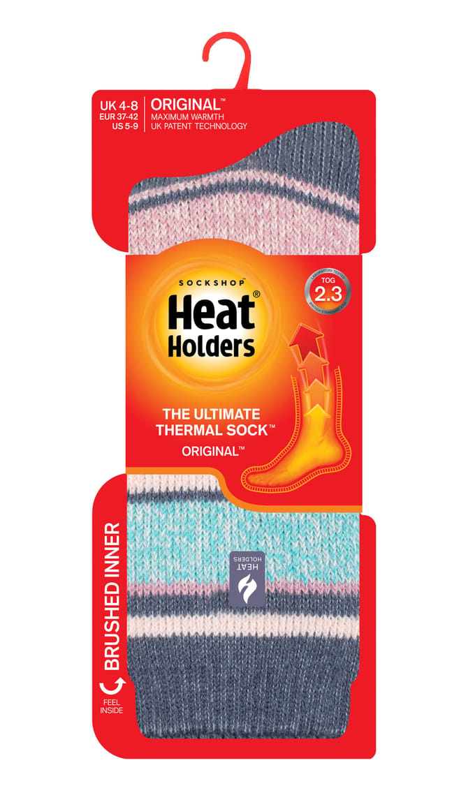 Heat Holders Dames Dikke Warme Thermische Sokken - Denim (Palma)