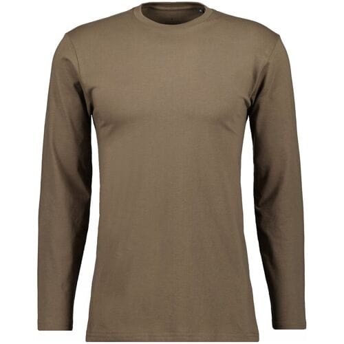 Ragman T-Shirt Long Sleeve Round Neck Cotton Mocca / male