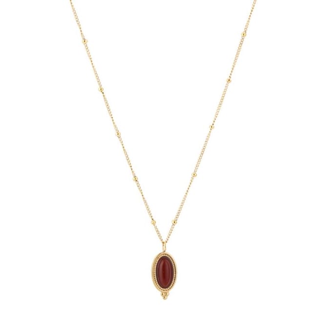 Bijoutheek Collier Tribal Dots Red