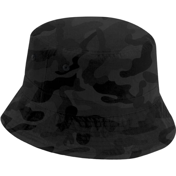 Beechfield Camo Polyester Gerecyclede Emmerhoed (Middernacht)