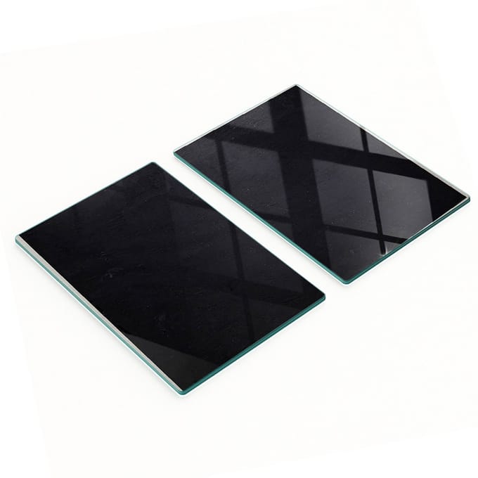 Keukenplanken van gehard glas met grafische elementen, prikbord 2x40x52 cm