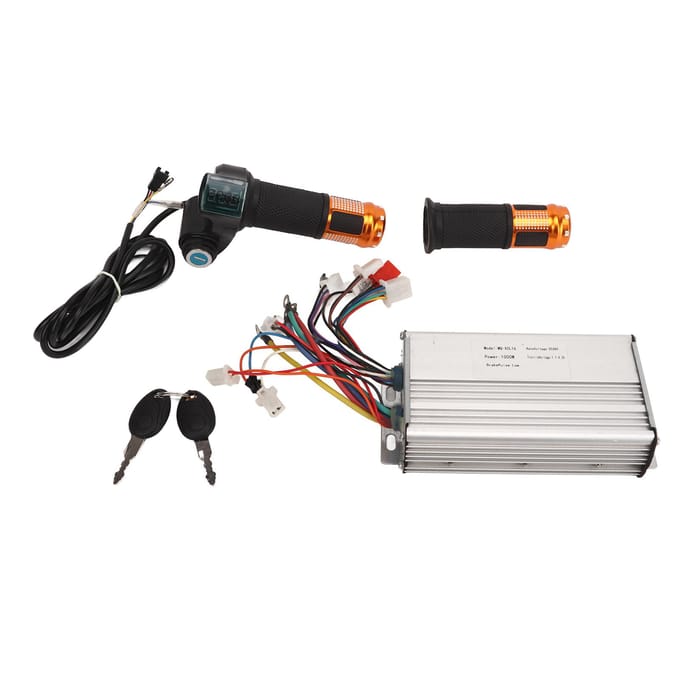 48V 1000W Borstelloze Controller Elektrische Fiets Ombouwset Goud Universele Gashendel Lithium black