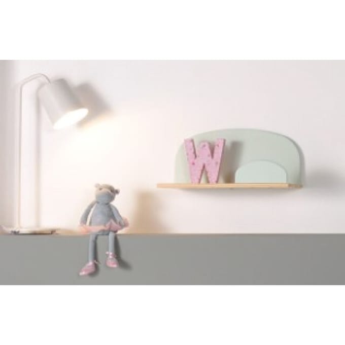 LUCEVI - Kiddy Wandplank 45cm - Hout - Groen - 45x25x21.5 cm