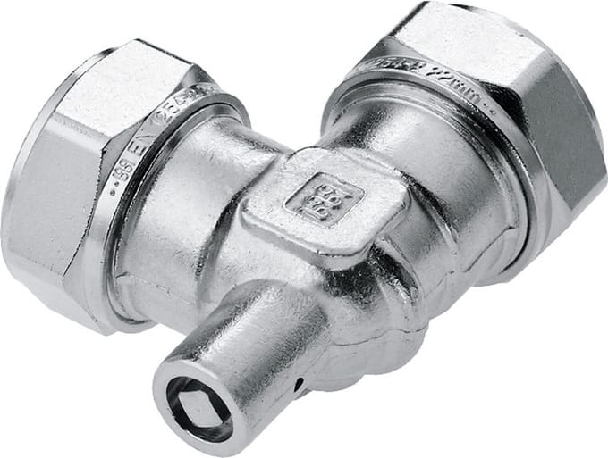 BONFIX 82770 Knie met ontluchting 15 x 15 mm vertind