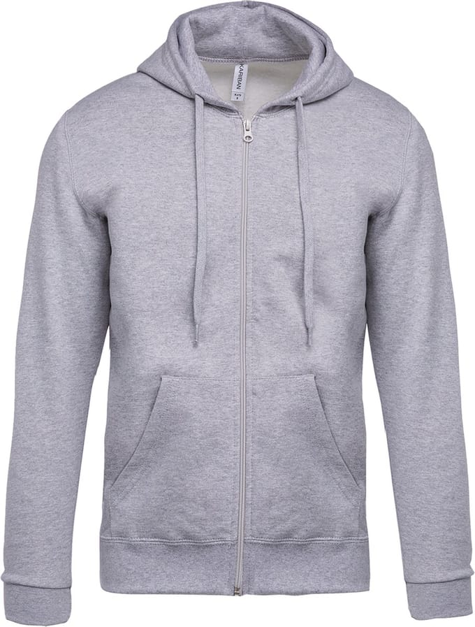 Kariban Sweater met rits en capuchon K479 - Oxford Grey - M