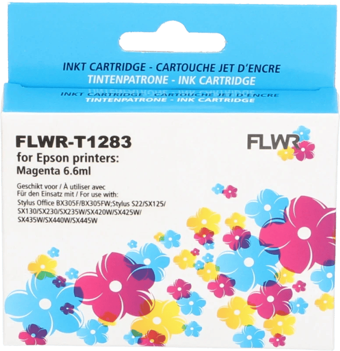 FLWR - Inktcartridge / T1283 / Magenta - Geschikt voor Epson