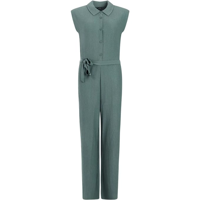 Protest PRTKenzy - Jumpsuit Dames - Normale pasvorm Knoopsluiting - Zwart