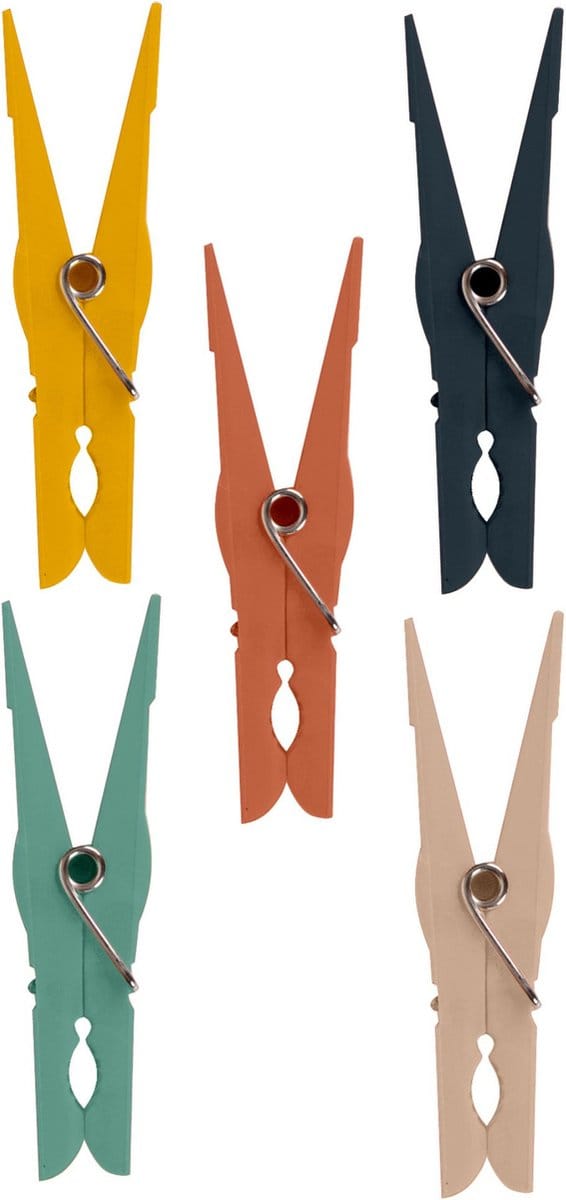 Urban Living Basic Grip wasknijpers - 100x - kunststof - 7 cm
