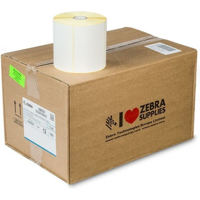 Zebra 3006320 (Z-Select 2000T) Etiket Zwart op wit (102 x 76 mm) 12 rollen