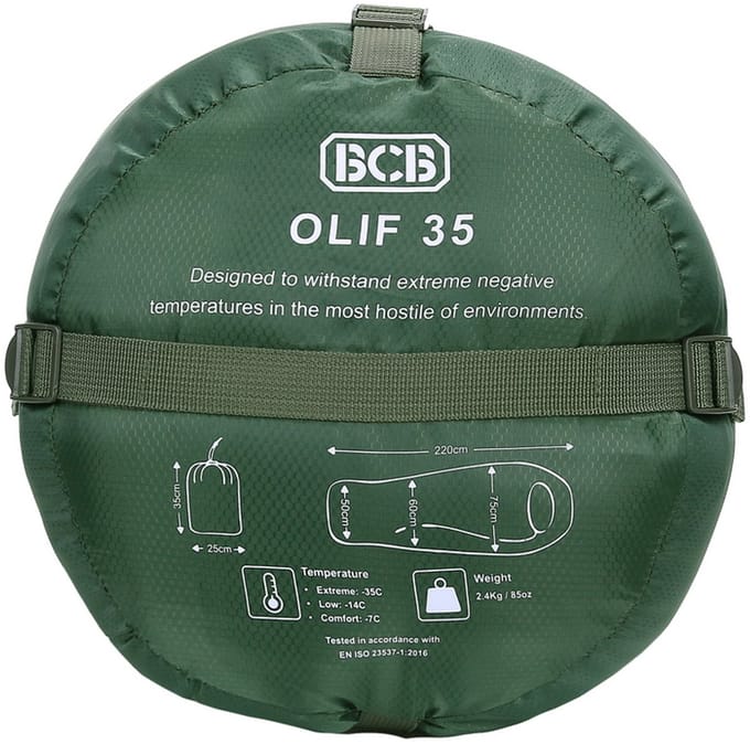 BCB Winter slaapzak the olif 35 CT120O Groen