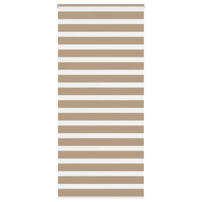 vidaXL - Zebra - Blind - 110x230 - cm - stofbreedte - 105,9 - cm - polyester - zandbruin