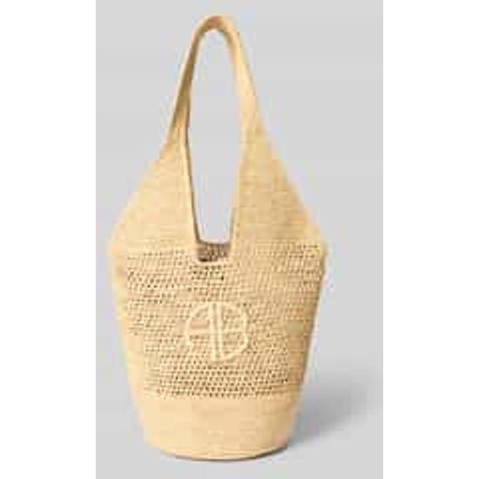 Strandtas met label patch