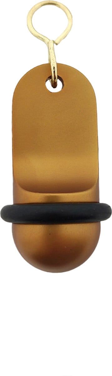 CombiCraft Blanco Mini Classic hotel sleutelhanger brons - 60x25mm - 5 stuks