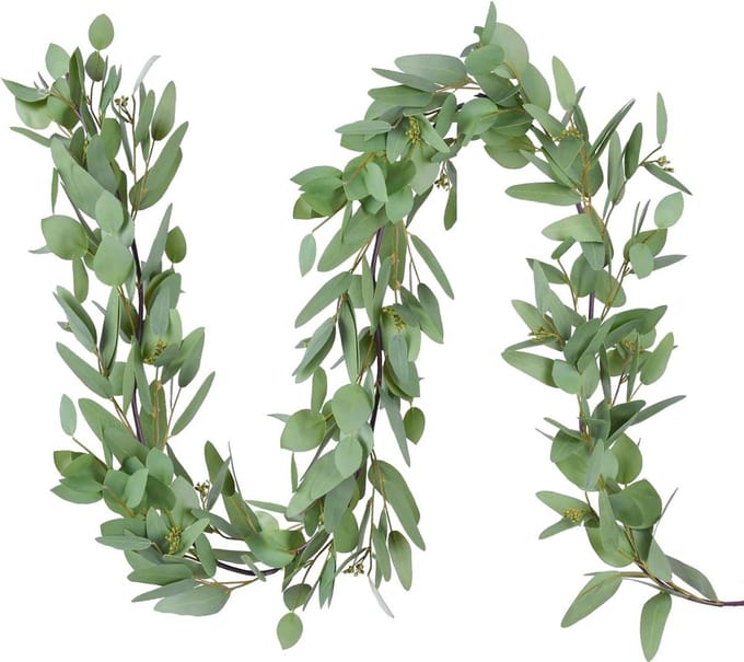 5.5Ft Gezaaide Eucalyptus Slinger - Kunstmatige Eucalyptus Bladeren voor Bruiloft Decoratie