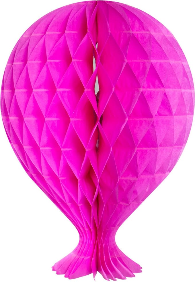 Honeycomb Ballon Fuchsia 37cm