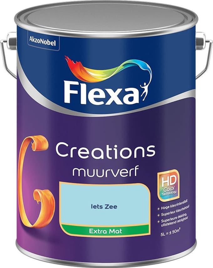 Flexa - Creations Muurverf Extra Mat - Iets Zee - Mengverf - 5 L