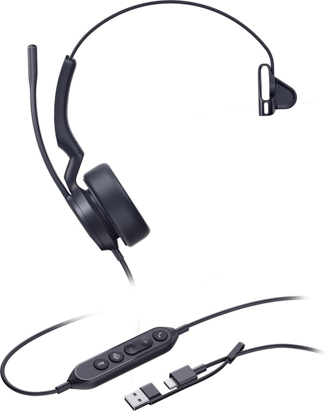 Yealink UH44 Mono Teams USB-C/A Headset