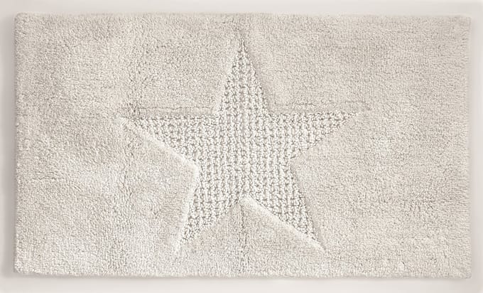 Kela Badkamer - Lindano Badmat 65x55 cm - Katoen - Wit