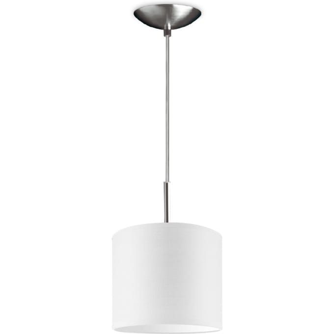 hanglamp tube deluxe bling Ø 20 cm - wit