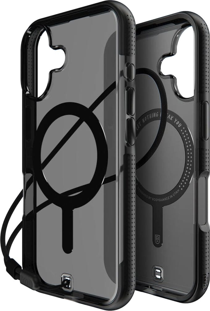 BodyGuardz Ace Pro MagSafe Backcover voor de iPhone 16 - Zwart