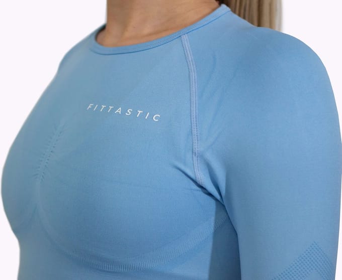 Fittastic Sportswear Longsleeve Sunny Blue