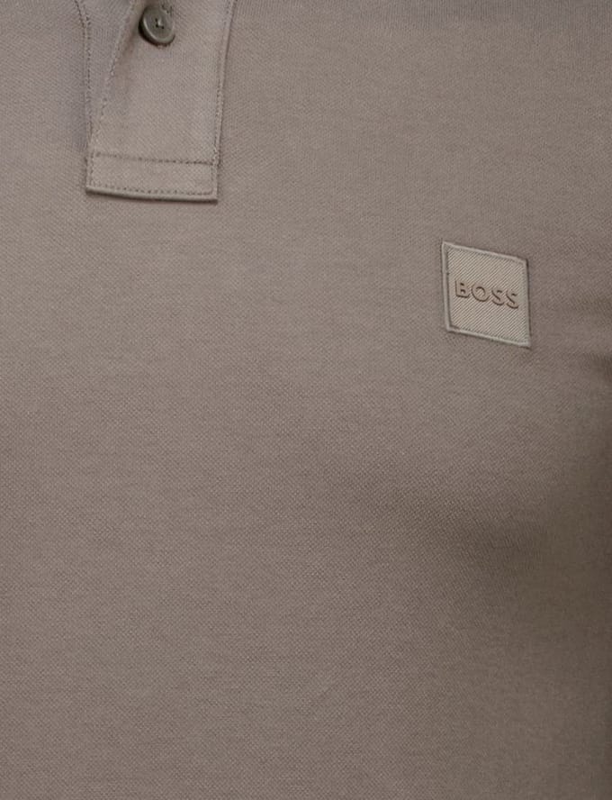 Heren Boss Hbo Passenger Premium Design Poloshirt in Open Beige 294