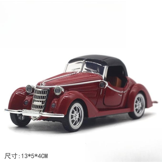 1:32 legering Retro Klassieke Auto Cabriolerend Pull-Back Model Speelgoed, Grensoverschrijdend Amazon Auto Model