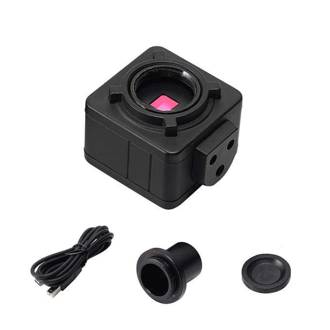 5MP Cmos draagbare USB microscoopcamera Digitaal elektronisch oculair Gratis driver Hoge resolutie zwart