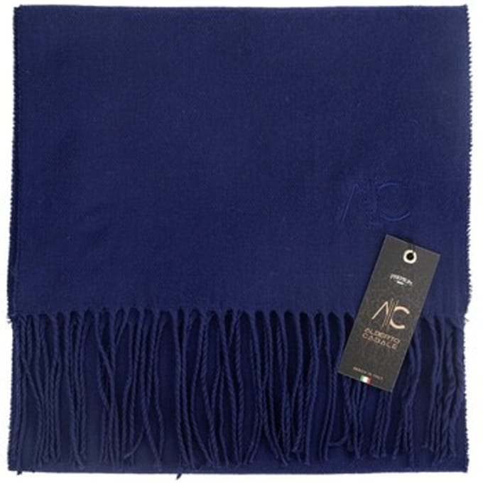 Sjaal Alberto Cabale Marineblauwe kasjmier sjaal Dolce Caldo