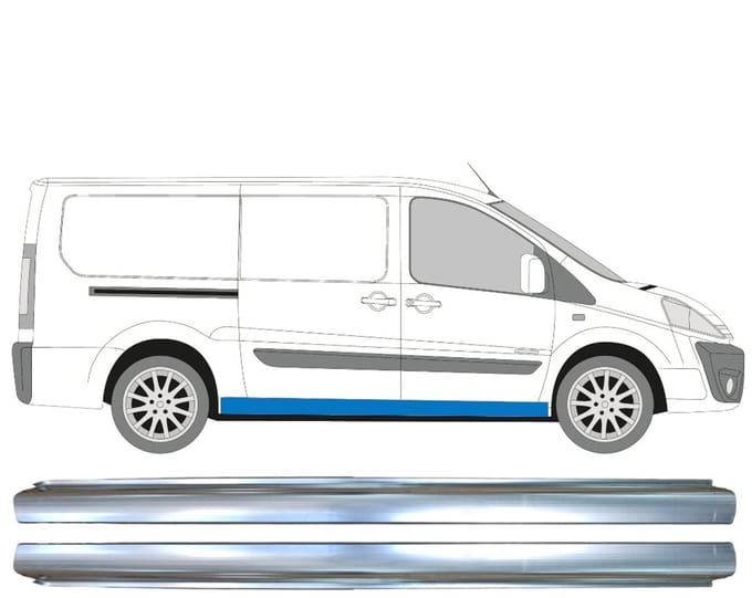 Reparatie dorpel voor Citroen Jumpy 2007-2016 / Links + Rechts / Set