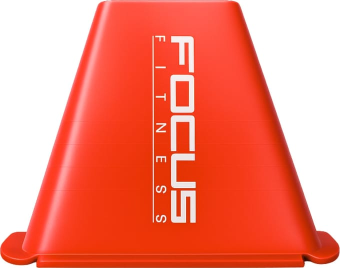 Focus Fitness - Trainingspionnen - Set van 10 - 15 cm - Rood