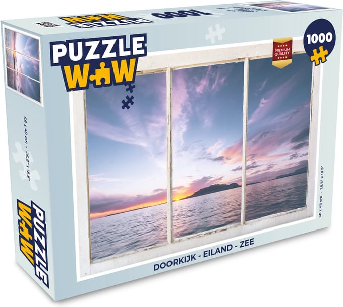 Puzzel Doorkijk - Eiland - Zee - Legpuzzel - Puzzel 1000 stukjes volwassenen
