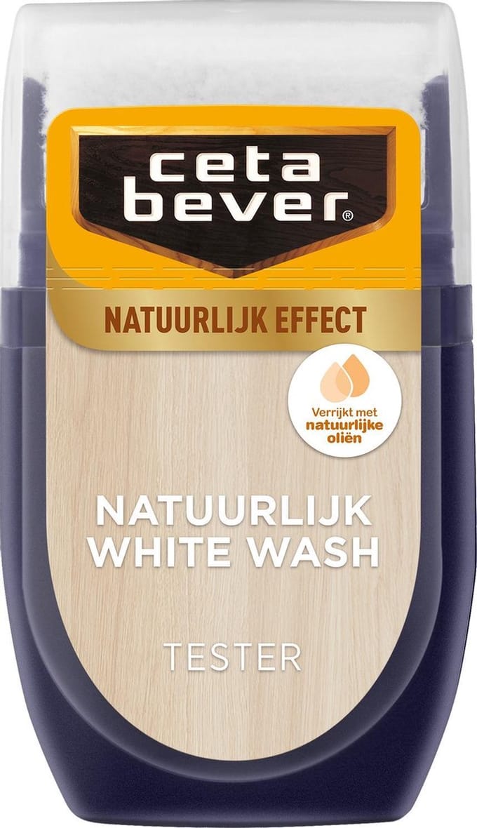 Cetabever - Natuurlijk Effect Binnen Tester - Natuurlijk White Wash - 30 Ml
