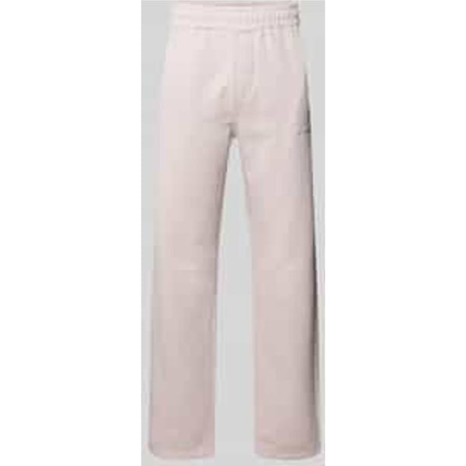 straight fit sweatpants met gestikt logo