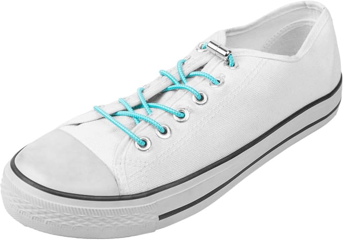 Elastische schoenveters | Draaisluiting | Verander je schoenen in instappers | Kleur: Licht blauw
