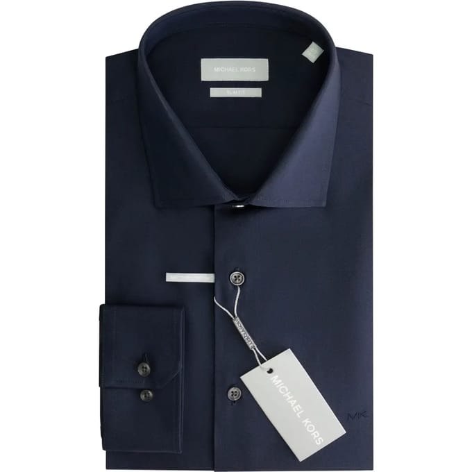 Slim fit shirt Michael Kors Pinpoint Oxford