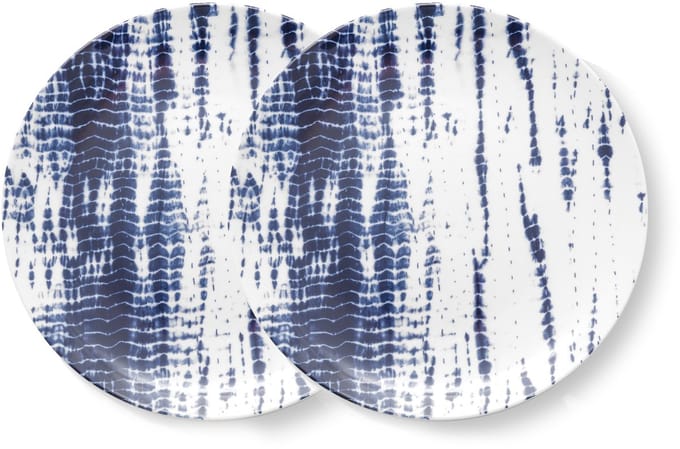vtwonen Tie-Dye Borden - Dinerborden - Bord - Serviesset van 2 - 25.5cm