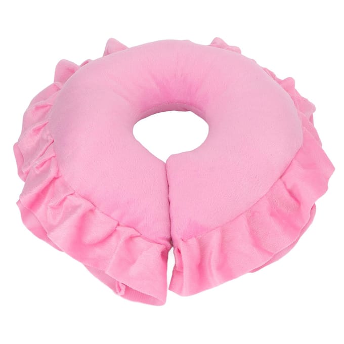 U-vormig Neksteunkussen Zacht Tafel Bed Gezichtskussen voor Schoonheidssalon SPA Massage Roze roze