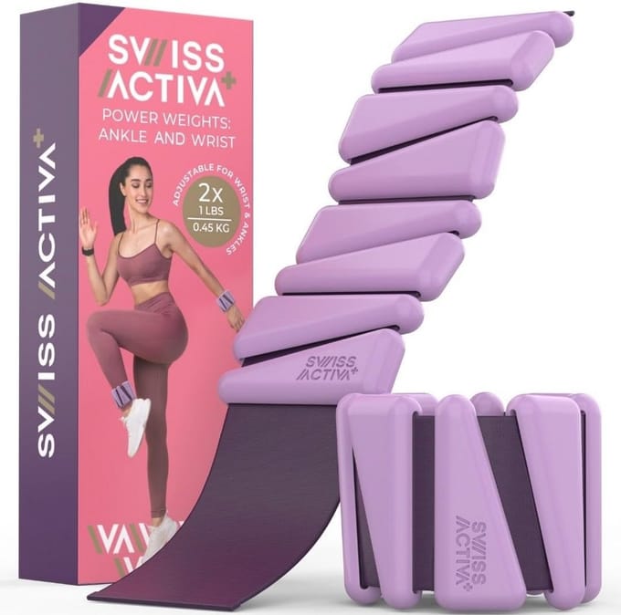 Verstelbare Pols- en Enkelsgewichten Set van 2 - 1 lb voor Krachttraining en Cardio