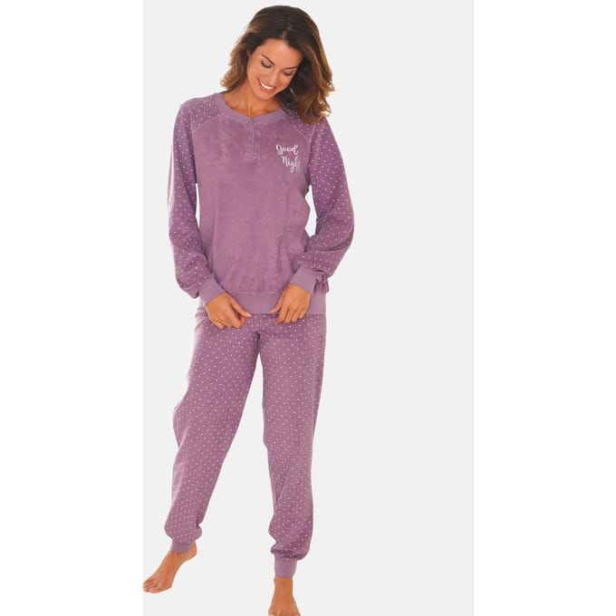 Pyjama - bessen / gedess. - Gr. 24/25 van Goldner Fashion