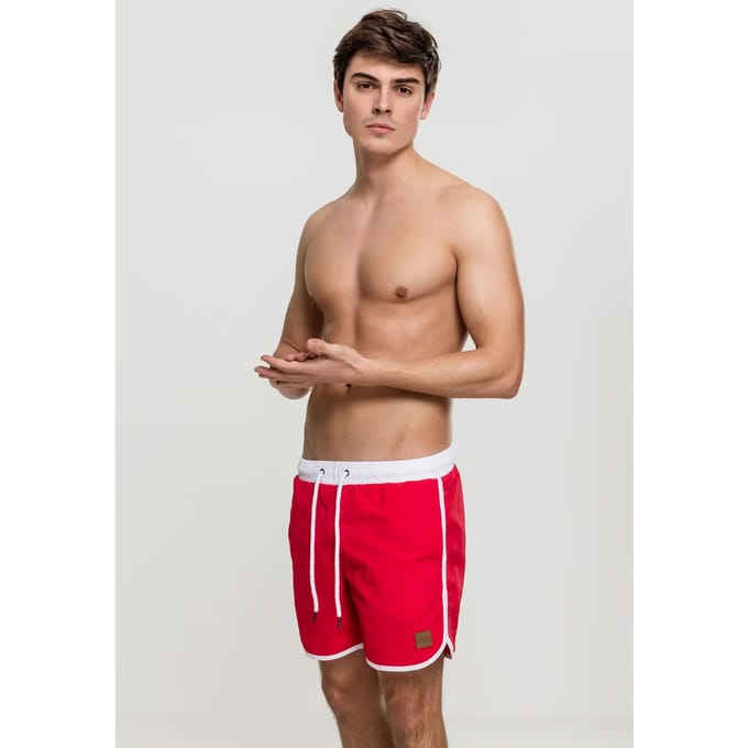 Urban Classics - Retro Zwemshorts - 2XL - Rood