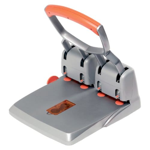 Rapid Supreme Heavy Duty Perforator HDC150/4-Gaats - Perforeert Tot 150 Vel - Zilver/Oranje