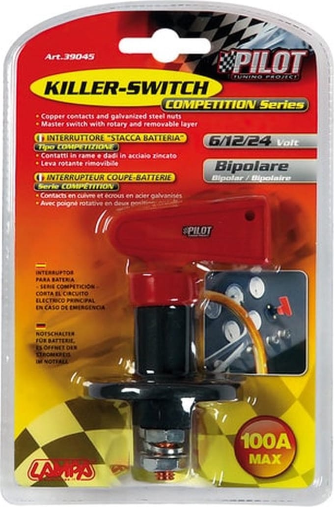 Hoofdstroom schakelaar 12 Volt 100 ampere