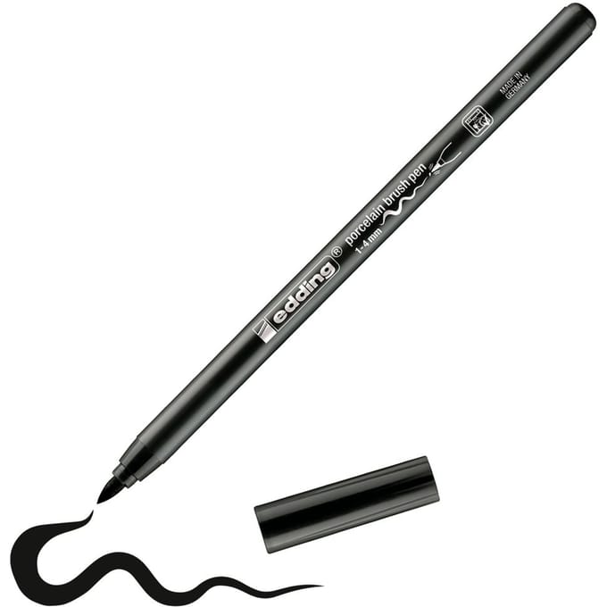 edding 4200 Porselein penseelpen - Zwart