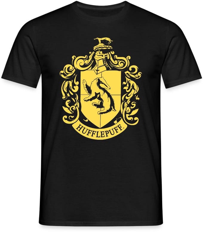 Harry Potter Huffelpuf Afdelingswapen T-Shirt Heren