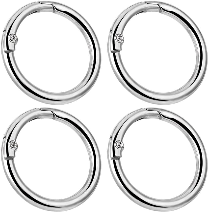 Dailygoods- Karabijnhaak Rond 25 mm - Sleutelhanger - Sleutelhanger