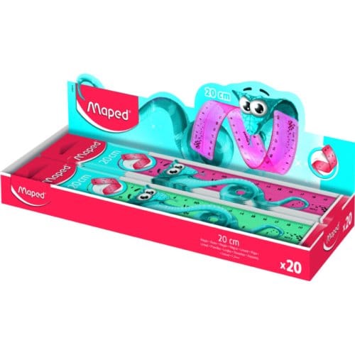 Maped liniaal twist'n flex pulse, flexibel, 20 cm, assorti